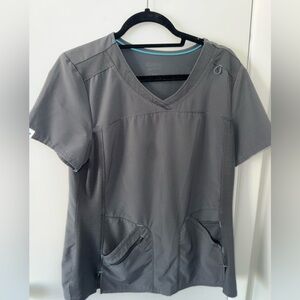 Scrub star Gray Medical Scrub Top